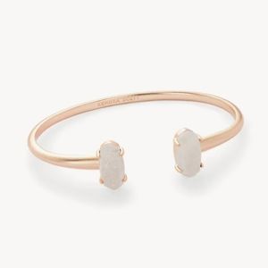 NWT Kendra Scott Edie Cuff in Rose Gold/Mother of Pearl